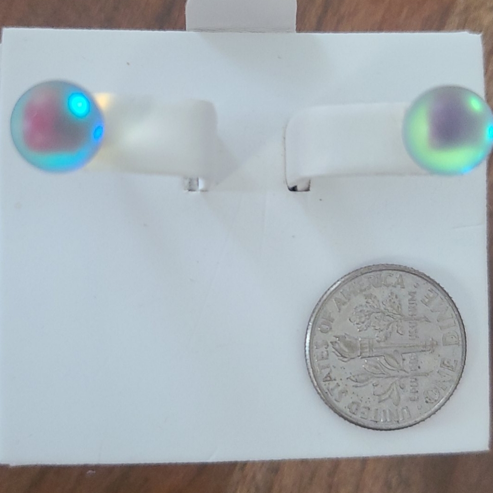 Mermaid glass earrings